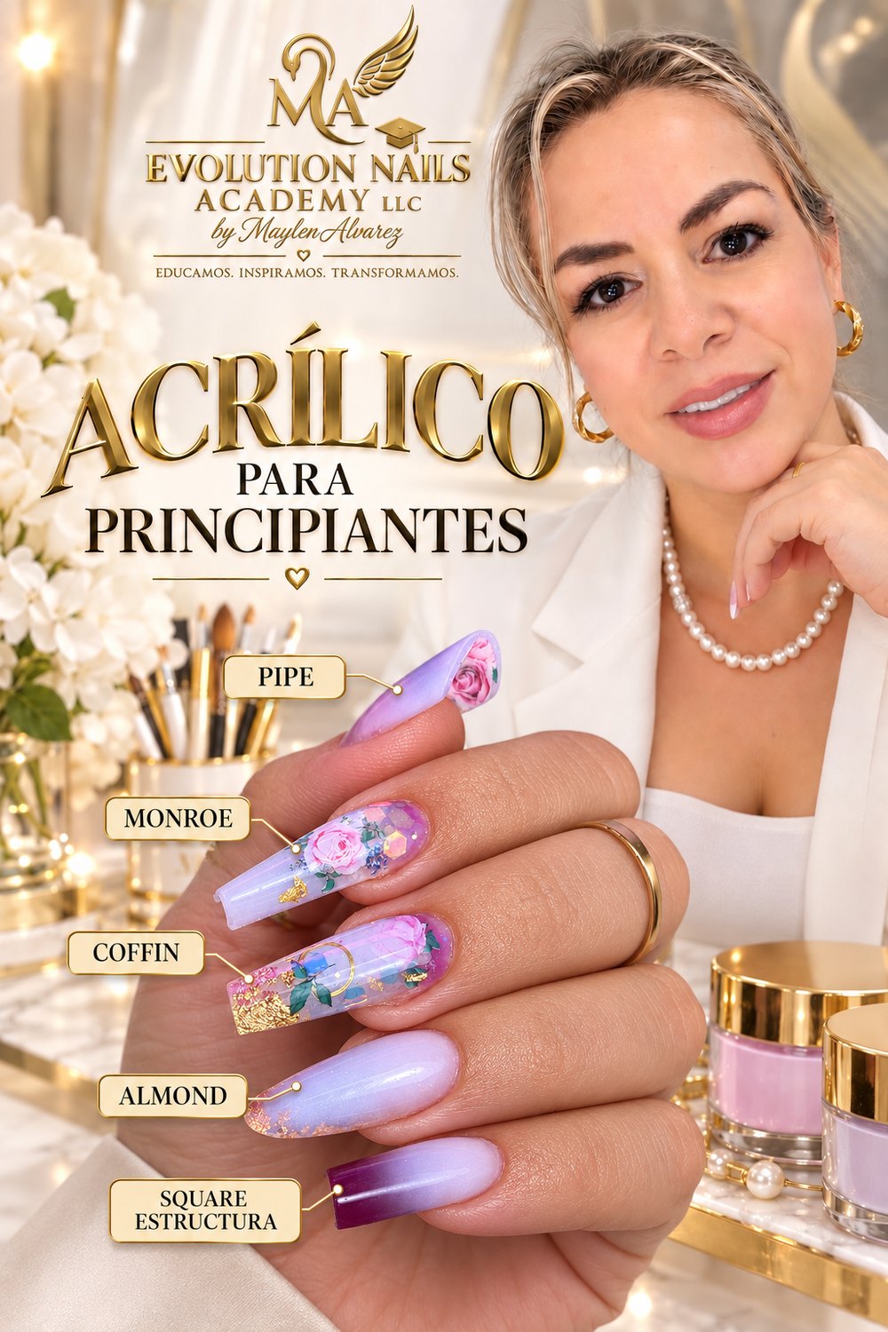 Curso Acrílico para Principiantes - Evolution Nails Academy (Formación desde Cero)