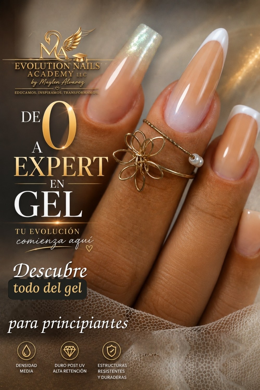 Curso Dominio del Gel: de 0 a experto en gel, para principiantes - Evolution Nails Academy