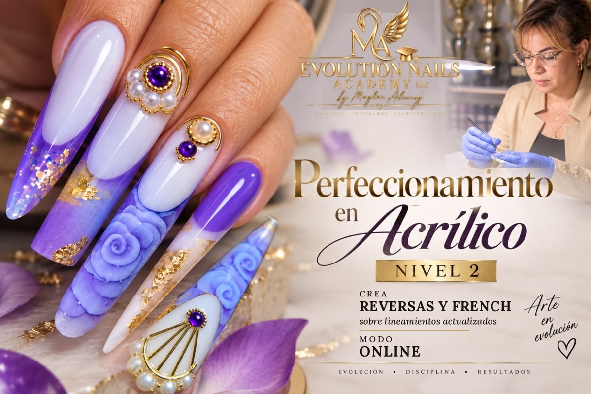 Curso Reversas y French Perfectos, modo online - Evolution Nails Academy